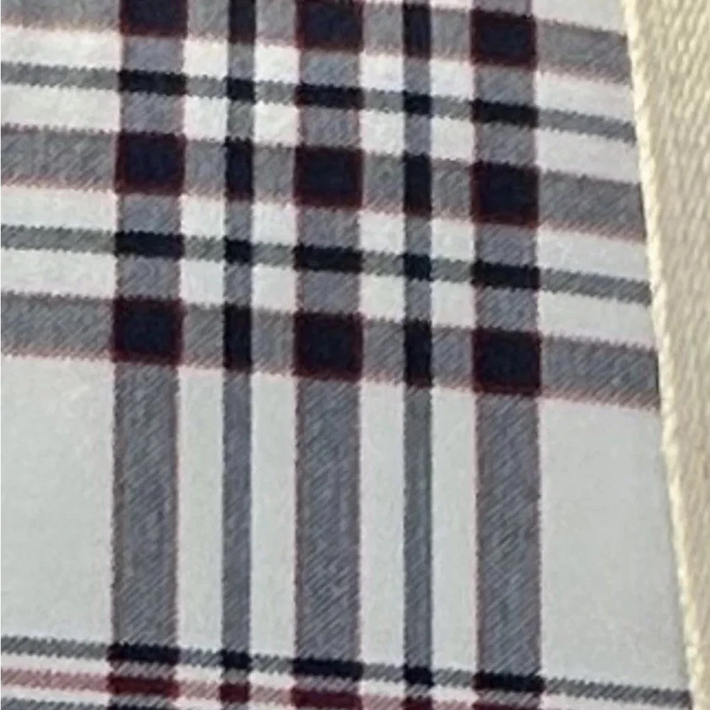 Brooks Brothers Multicolor Plaid Reversible Cotton Queen Comforter Set 92”x96”